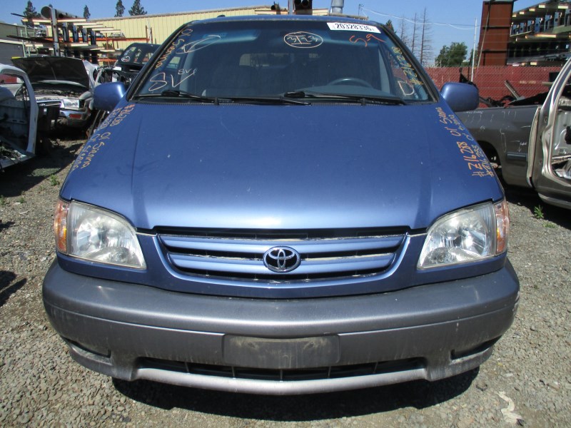 2001 TOYOTA SIENNA LE DENIM BLUE 3.0L AT Z16288 RANCHO TOYOTA RECYCLING